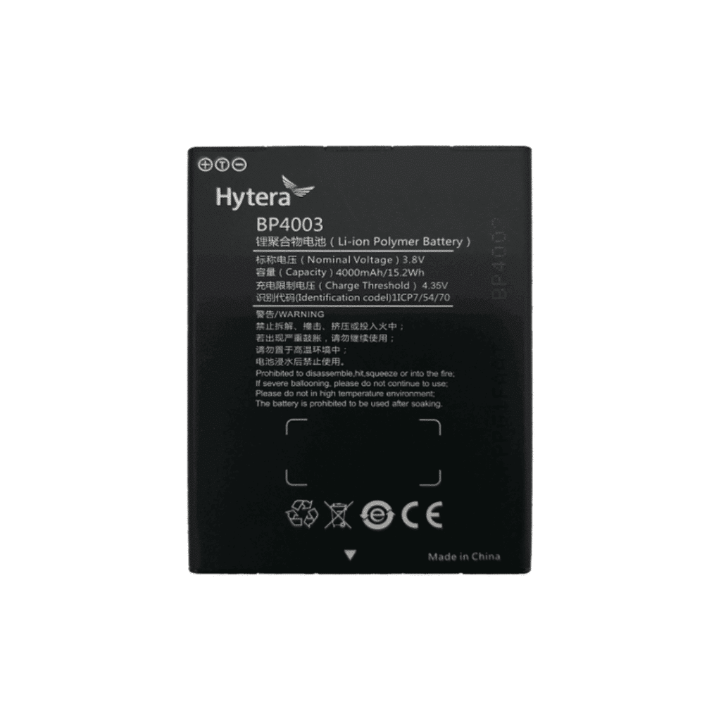 Hytera BP4003 Li-Poly 4000mAh Battery