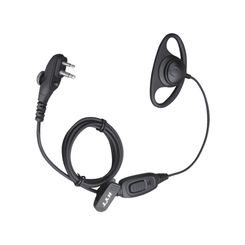 Hytera EHM15 D-Shape Earpiece with Microphone and PTT