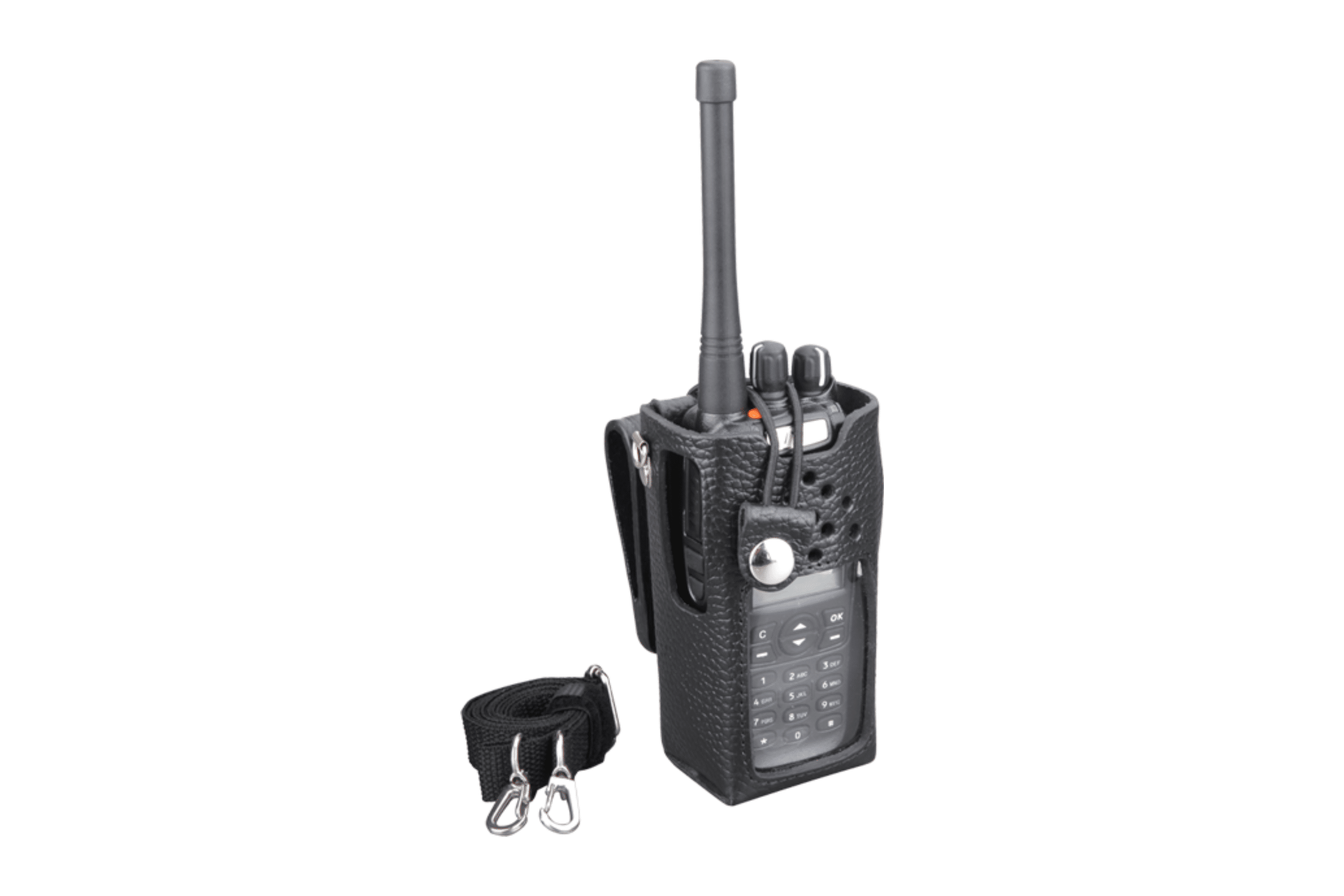Hytera LCBY22 Leather Carrying Case with Belt Loop