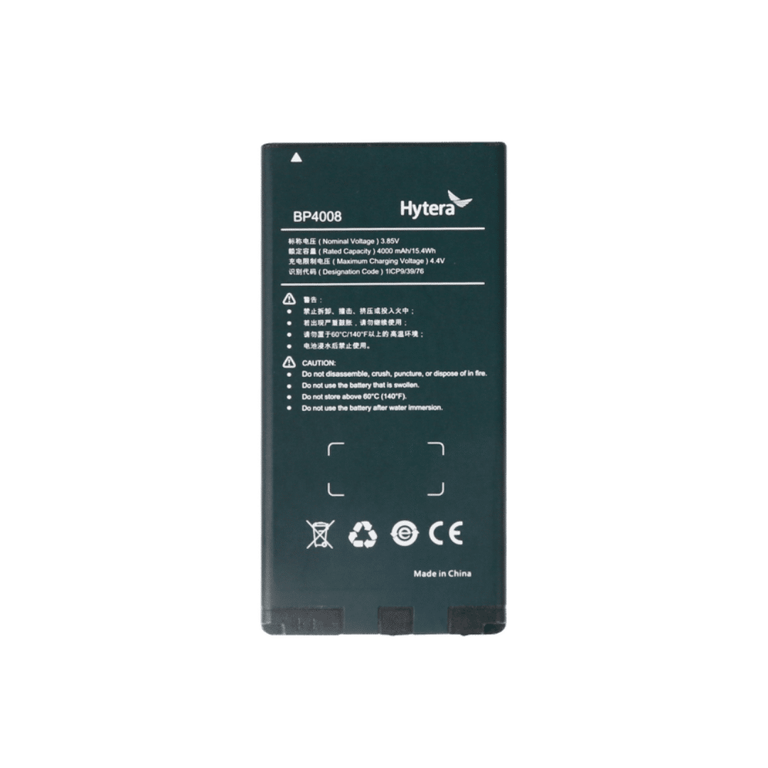 Hytera BP4008 Li-Poly 4000mAh Battery