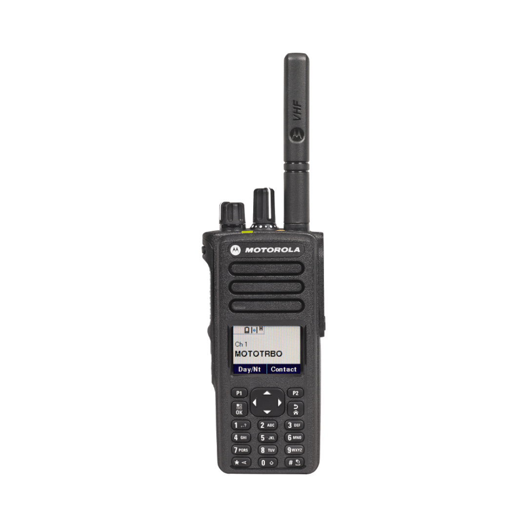 Motorola DP4801e Digital Two-Way Radio - Front Angle