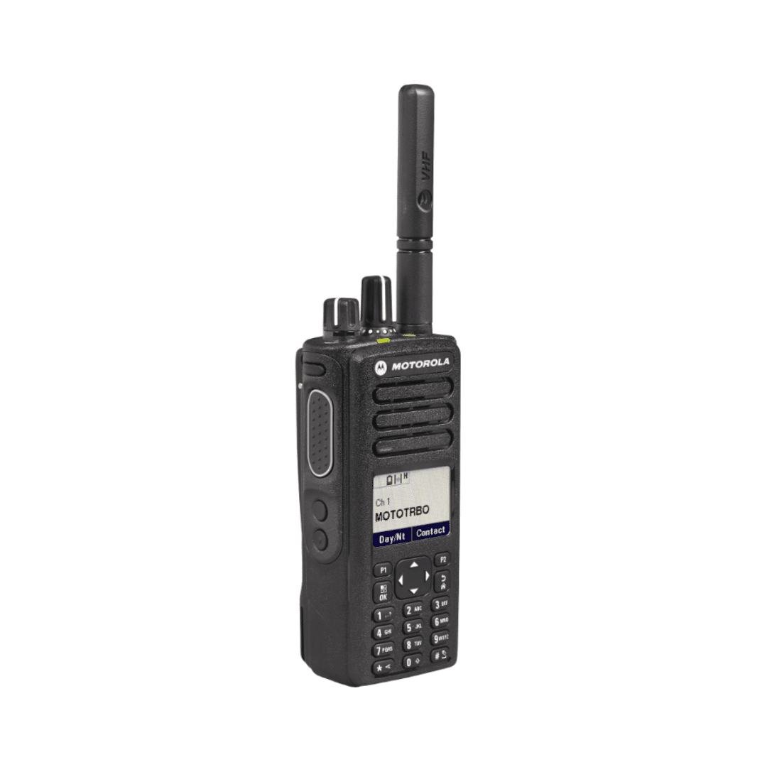 Motorola DP4801e Digital Two-Way Radio - Side Angle